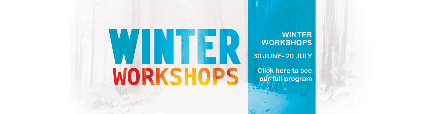 Winter School Workshops Out Now